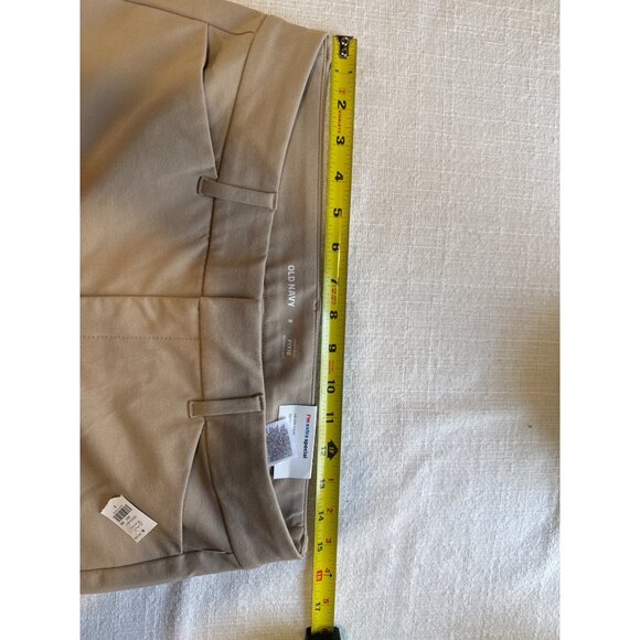 Old Navy High-Rise Pixie Pants Beige Size 8 Never-Fade Secret-Slim Stretch Pocke - Picture 9 of 10
